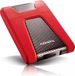 Външен твърд диск ADATA HD650 2TB 2.5" USB 3.1 – Червен