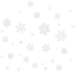 Коледни стикери за прозорец RUHHY – снежинки