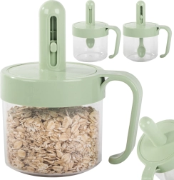 Въздухонепроницаем съд за подправки с вградена лъжичка и дръжка 0,2 l