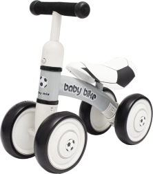 Детско баланс колело Baby Mix Baby Bike футболно черно-бяло