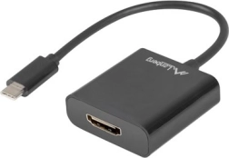 USB‑C към HDMI адаптер, 15 см, черен