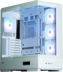 Бял Mid-Tower корпус с 4x ARGB вентилатора