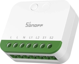 Sonoff mini-2gs matter двуканален смарт превключвател за вграждане в стена