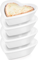 Порцеланови купички във форма на сърце за предястия 7,5 cm, 35 ml, 4 бр.