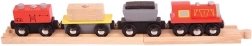 Bigjigs Rail товарен влак с релси