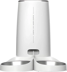 Автоматична хранилка за животни Rojeco 4 l с двойна купичка