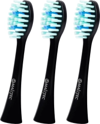 Сменяеми глави за сонична четка за зъби TOOTHIE X1, черни, 3 бр.
