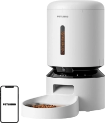 Дозатор за храна с камера Petlibro Granary 5 l бял
