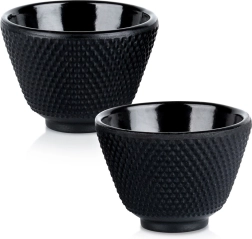 Cast iron tea cups with enameled interior CAST LINE 60 ml, 2 pcs