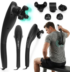 Handheld Vibrating Massager 20 W with 5 Interchangeable Heads ModernHome