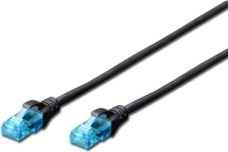Пач кабел U/UTP кат.5e PVC 2 m черен