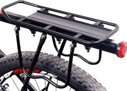 Черен метален багажник за колело TRIZAND