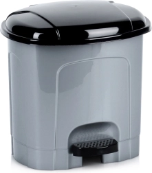 Plastic Pedal Waste Bin 3 L, Gray