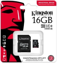 Индустриална карта памет microSD 16 GB CL10 UHS‑I Kingston