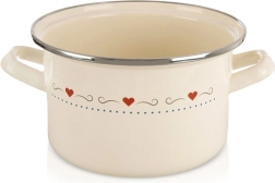 Емайлирана тенджера Tonca 18 cm, 2 l, кремава