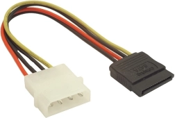 Захранващ кабел MOLEX към SATA 0,15 m