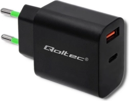 Network Charger 18W USB Type C PD and USB QC 3.0 Black