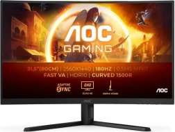 Извит геймърски монитор AOC CQ32G4VE 31,5" QHD 180Hz