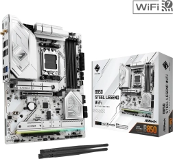 Бяла дънна платка B650 Steel Legend WiFi AM5 ATX