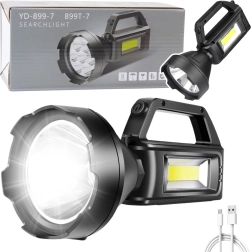 Работен LED фенер с COB прожектор, 4 режима и външна батерия