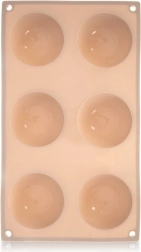 Silicone baking mold for hemispheres 28 × 16.5 cm, beige