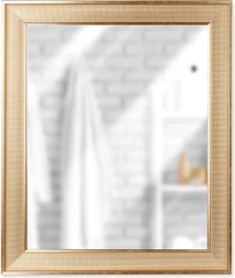 Златно стен огледало, правоъгълно 49,5 × 59,5 см