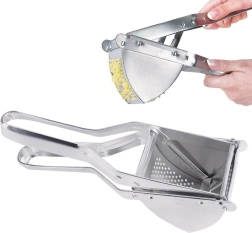 Metal potato ricer