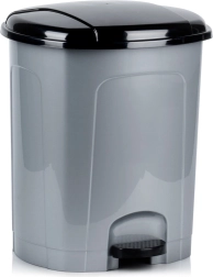 Plastic pedal trash bin 30 L – grey