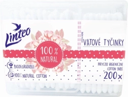 Памучни клечки с хартиени дръжки LINTEO 200 бр.