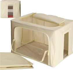 Текстилен органайзер за гардероб със стелаж, 100 л