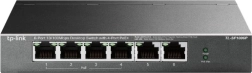 TP-Link Desktop Switch with 6 10/100 Mb/s Ports and 4× PoE+