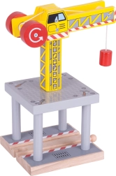 Голям дървен кран Bigjigs Rail