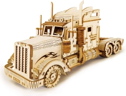 Robotime 3D дървен пъзел Тежкотоварен камион