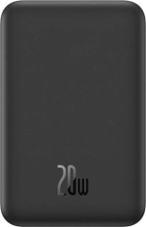 Magnetic mini power bank BASEUS 5000 mAh with MagSafe, USB‑C 20 W, black