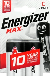 Алкални батерии C LR14 ENERGIZER MAX, блистер 2 бр.