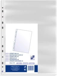 A4 Sheet Protector from Polypropylene with Euro Holes, Frosted Surface 40 µm