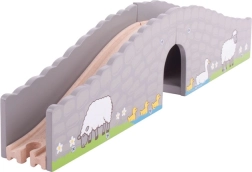 Дървен фермерски мост за влакови релси