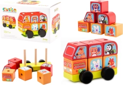 Minibus Happy Animals Wooden Puzzle