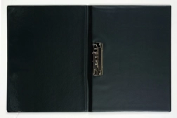 A4 folder with spine fastener, glossy blue