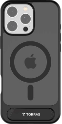 TORRAS Pstand Case for iPhone 16 Pro, Black