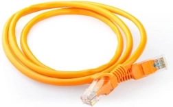 Мрежов пач кабел Cat 5e UTP 0,5 m, оранжев, с ляти протектори