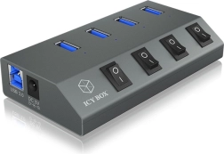 Четирипортов USB 3.0 хъб с превключватели IB-HUB1405C