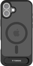 TORRAS Magnetic Case with Kickstand for iPhone 16 Plus – Black