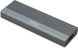Алуминиев корпус за M.2 NVMe SSD с USB‑C 3.1 Gen 2 (10 Gb/s), безинструментален монтаж