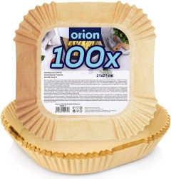 Хартиени квадратни подложки за горещовъздушен фритюрник 21 × 21 см, 100 бр.