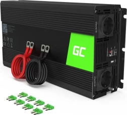 Преобразувател на напрежение 12V/230V Green Cell с модифицирана синусоида 1500W