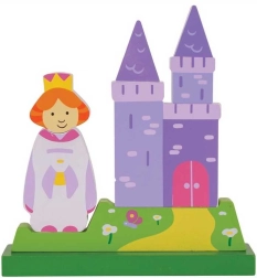 Магнитен вертикален пъзел „Замък“ Bigjigs Toys