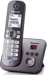 Panasonic безжичен телефон с автовсекретар KX-TG6821 сив