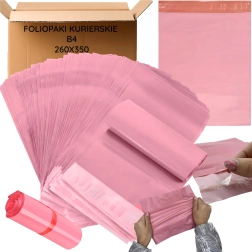 Pink courier mailing bags B4 260 × 350 mm, 50 pcs – Size 260 × 350 mm