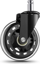 Каучуково колелце за офис стол 76 mm – 1 брой